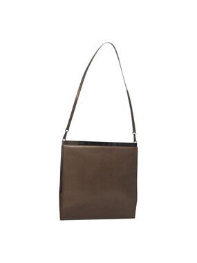 Authentic GUCCI Shoulder Bag Leather Outlet Brown 004 0406 0492